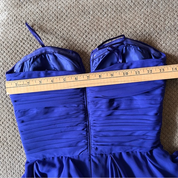 Blue / Indigo hi-low Le Chateau gown - Picture 10 of 16